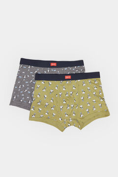 Springfield 2er-Pack Boxershorts Snoopy Peanuts™ silber