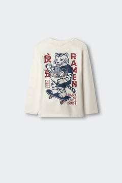 Springfield Kids T-shirt manga comprida Tigre Ramen crian&ccedil;a