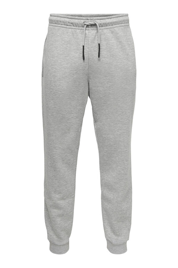Springfield Pantalón deportivo estilo jogger gris claro