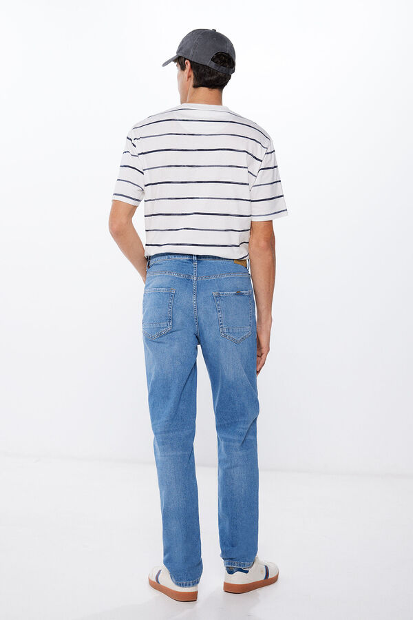 Springfield Jeans regular délavé moyen foncé bleu acier