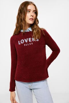Springfield Shirt Chenille „Lovers“ rot