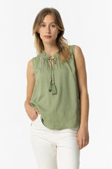 Springfield Top with Tie-Front green