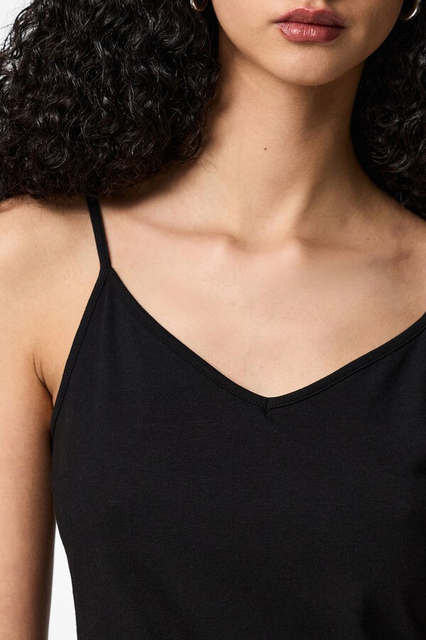 Pieces Basic Tr&auml;gershirt Schwarz