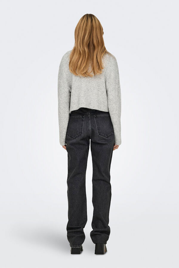Only High neck jumper  grey