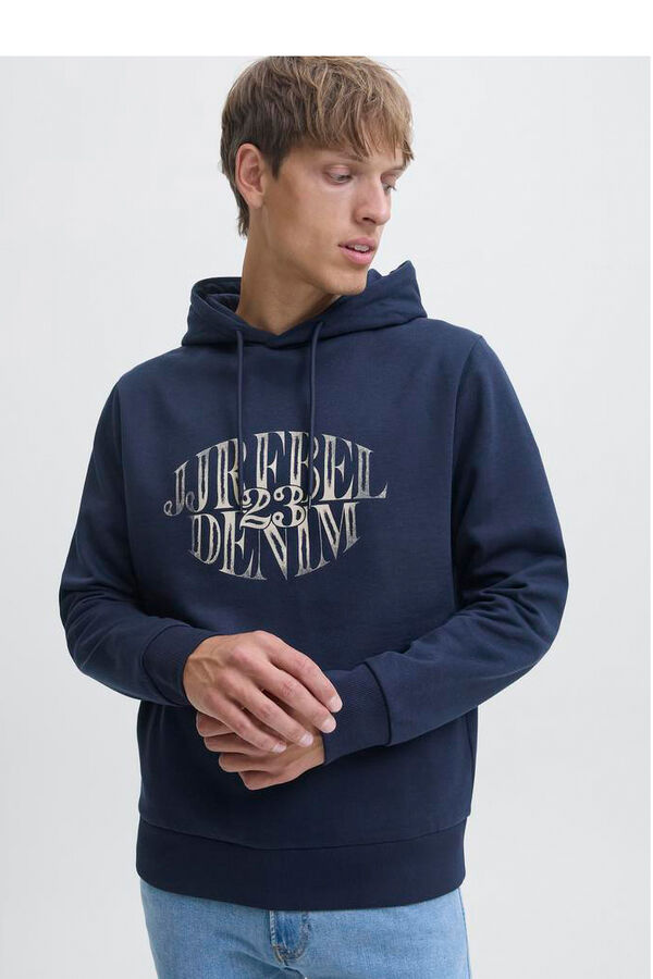 JJ REBEL Sweatshirt mit Kapuze Blau