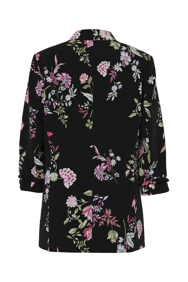 Pieces Blazer con mangas 3/4 negro