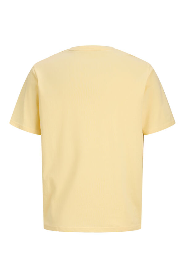 Jack & Jones Camiseta manga corta de algod&oacute;n amarillo