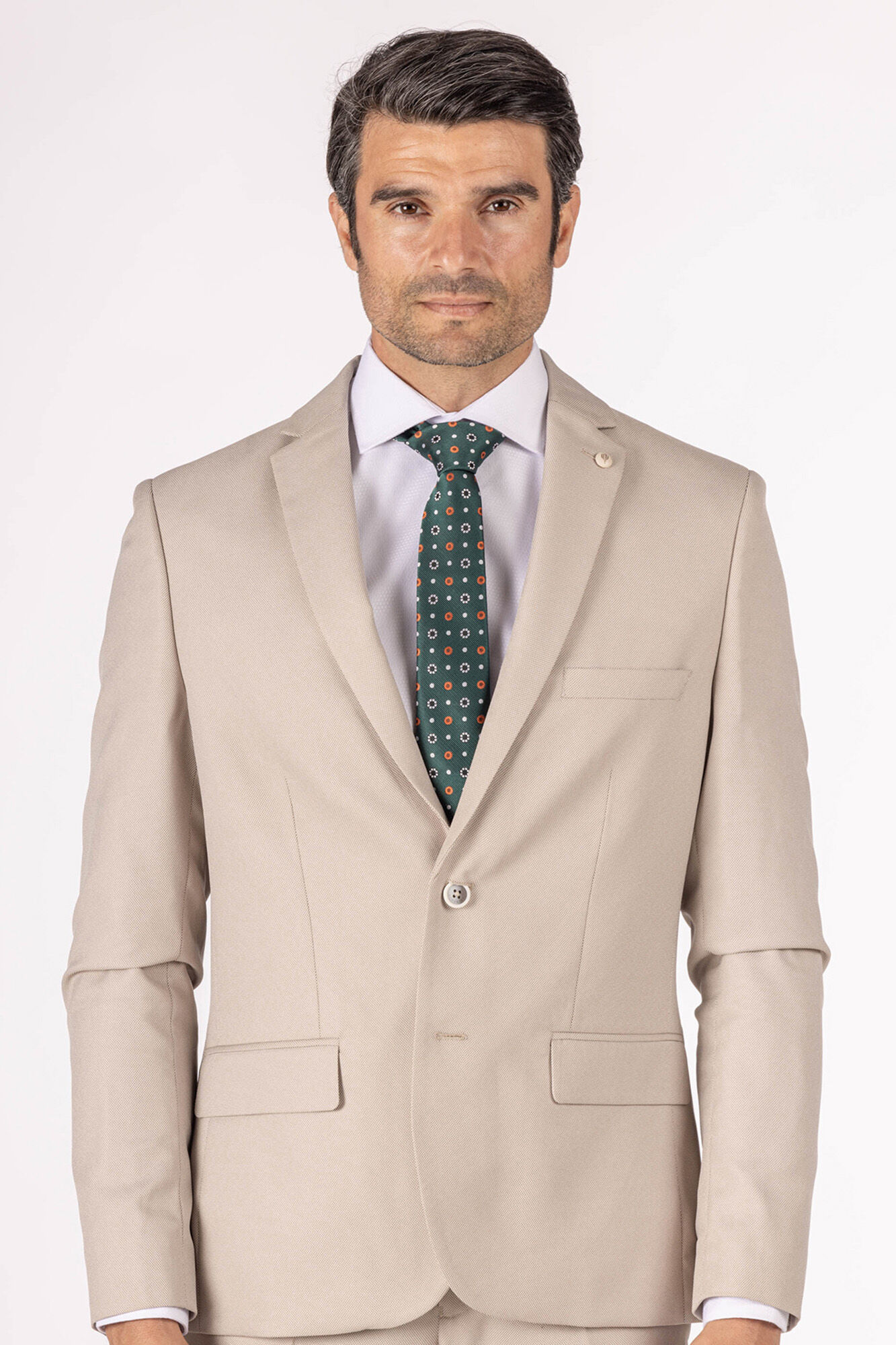 Celopman Chaqueta de Traje Beige