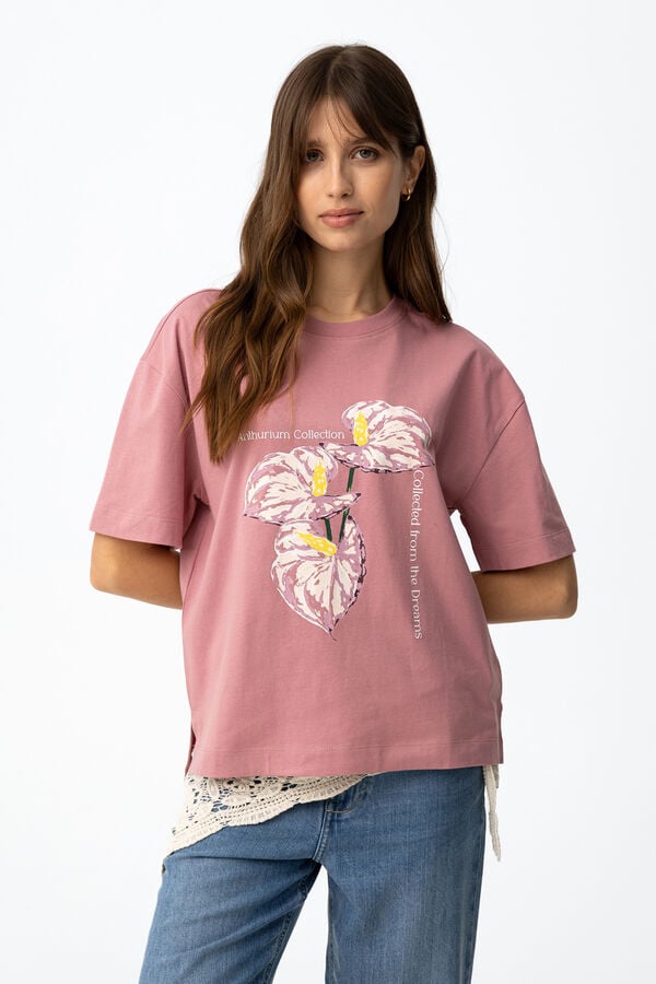 Tiffosi Relaxed fit T-shirt rose
