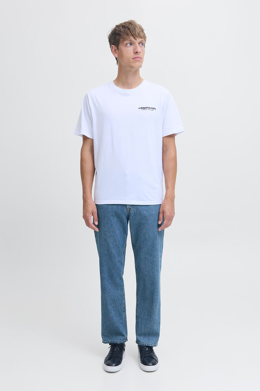 Jeans loose tiro medio vaquero