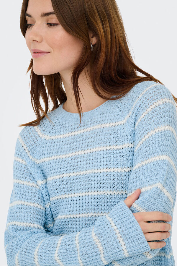 JDY Round neck jumper blue