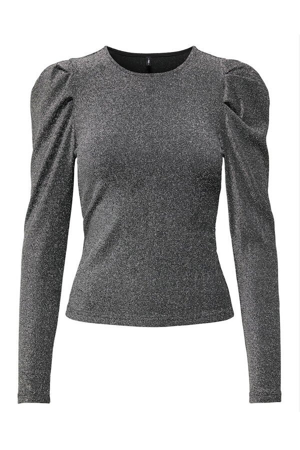 Only Blusa con glitter gris