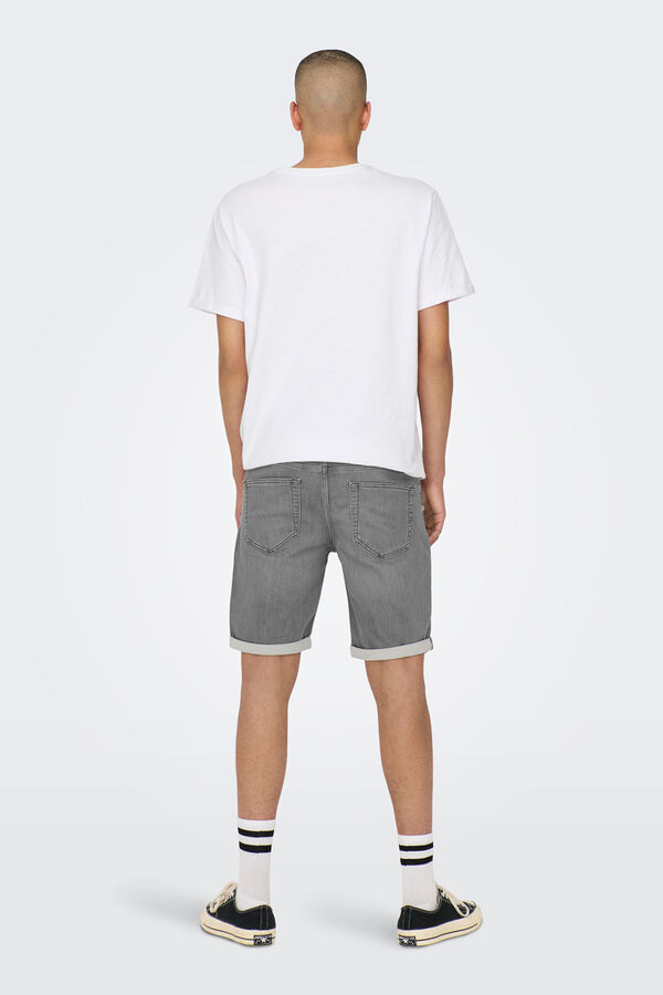 Only & Sons Denim Bermuda shorts grey