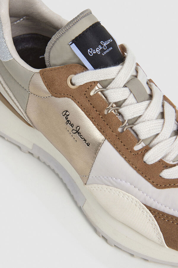 Pepe Jeans Sneakers with suede details blue