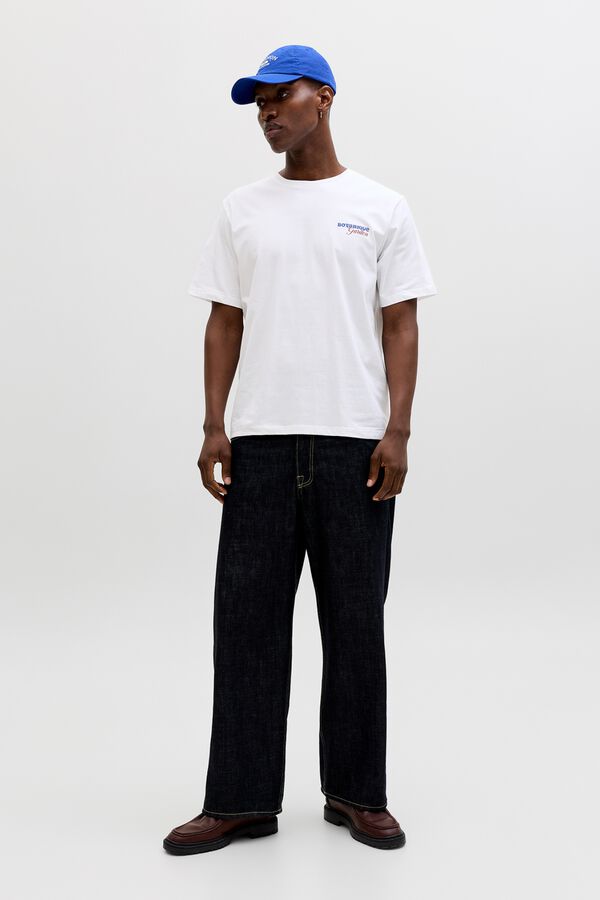 Jack & Jones Relaxed backprint T-shirt white