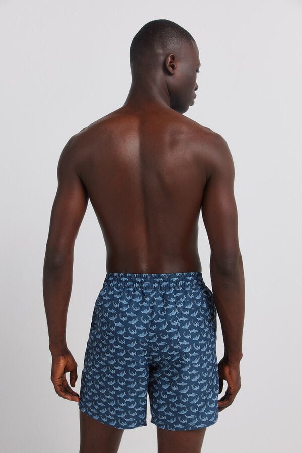 Springfield Shark print swimwear blue
