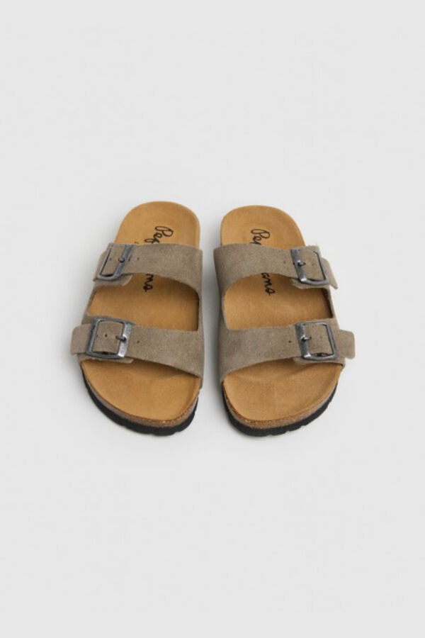 Pepe Jeans Sandalias anat&oacute;micas con hebillas nude