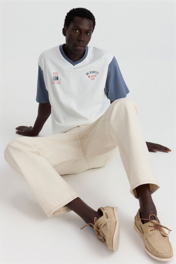 Springfield Low battery T-shirt beige