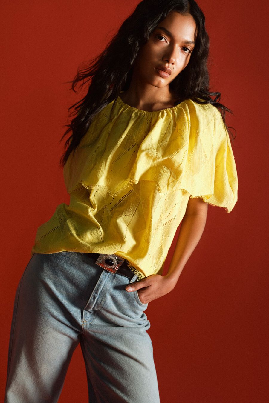 Blusa de manga corta