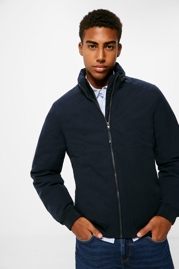 Springfield Technical quilted jacket blue
