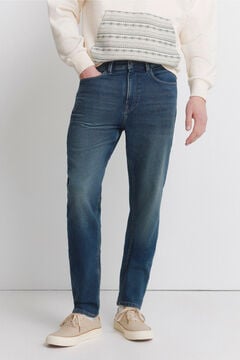 Springfield Knit denim overdyed slim fit jeans
