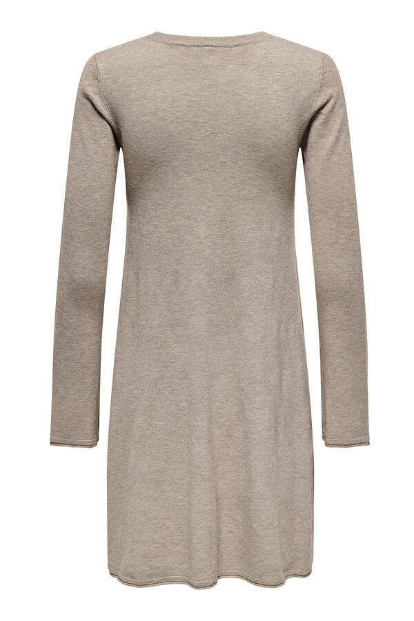 Only kurzes Kleid mit lang&auml;rmelig Grau