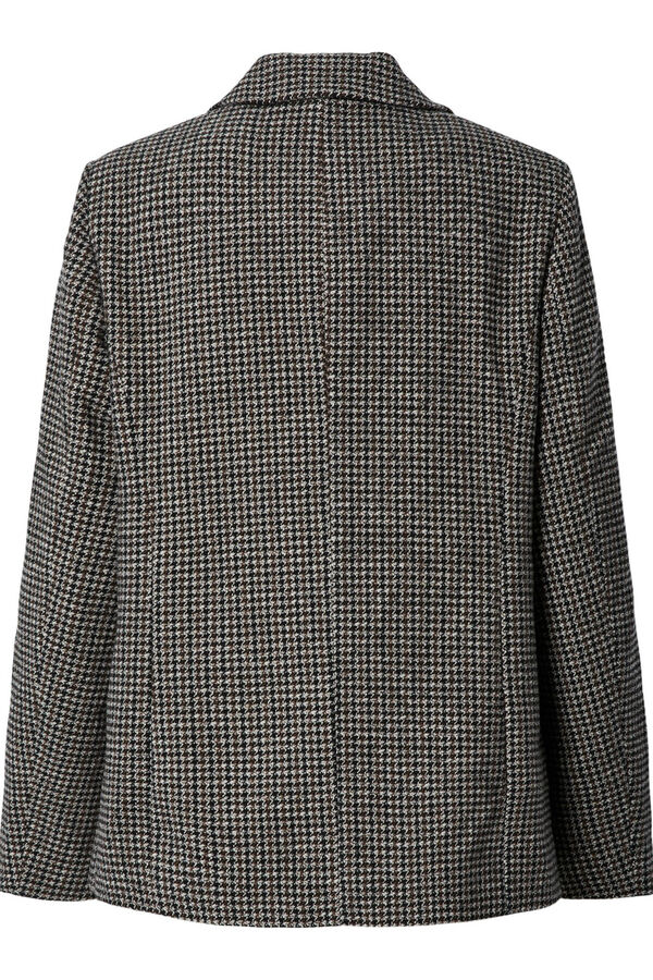 Pieces blazer jacket with pockets Crna