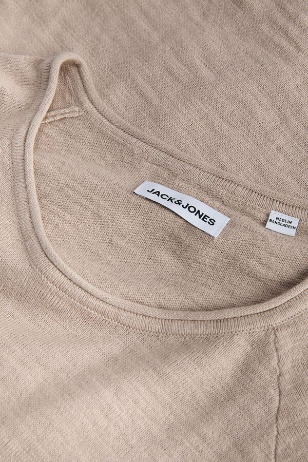 Jack & Jones PLUS Basic long sleeve jumper nude