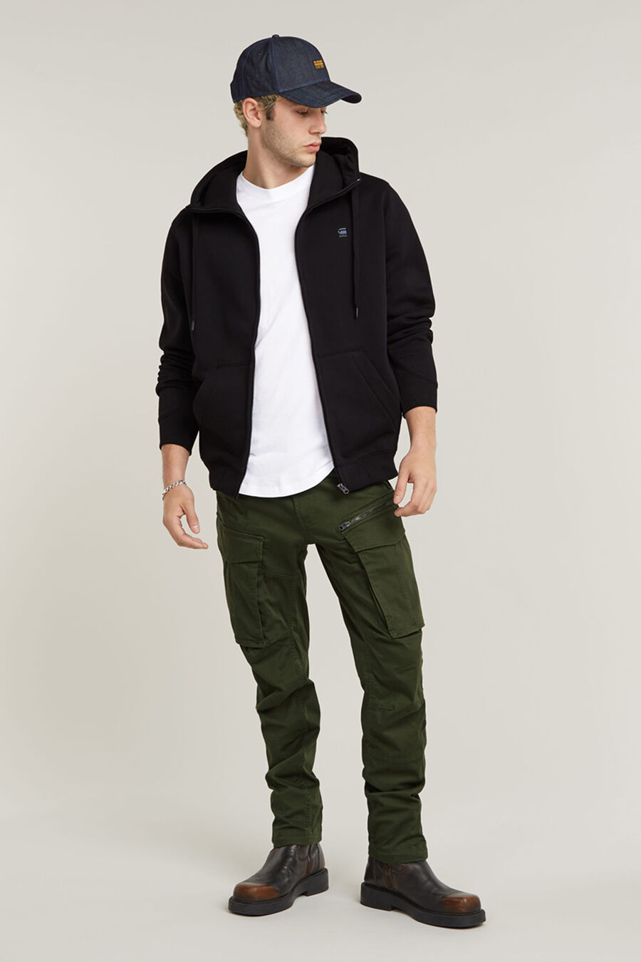 Sudadera con capucha y cierre de cremallera