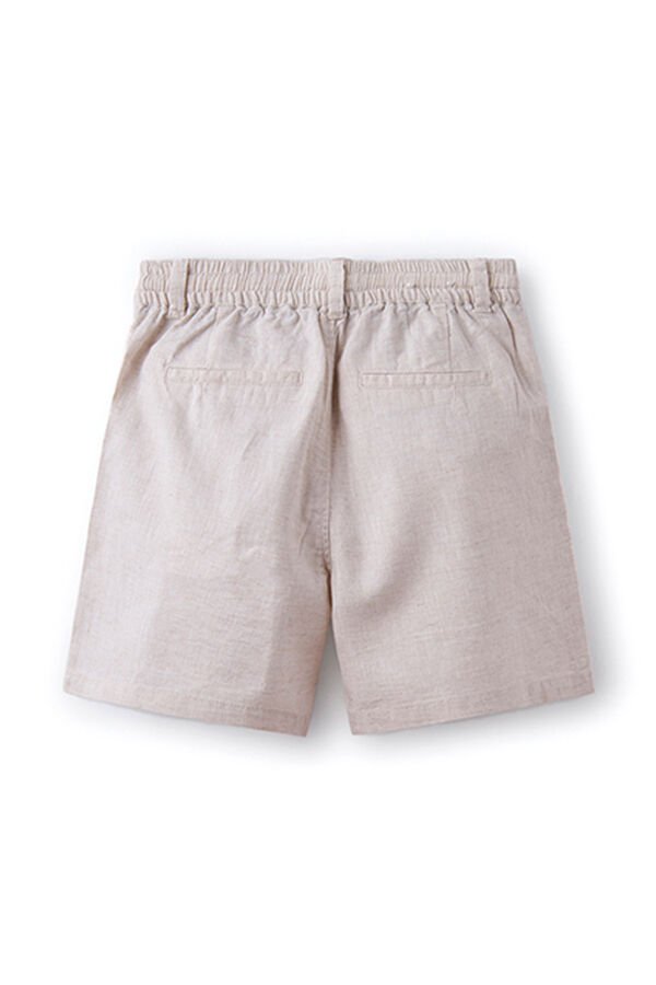 Springfield Boy's linen Bermuda shorts camel