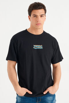 Springfield Camiseta texto multicolor black