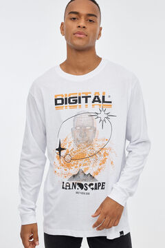 Springfield Digital print T-shirt white