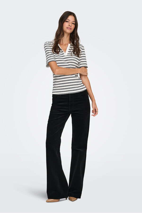 JDY Short sleeve polo shirt white