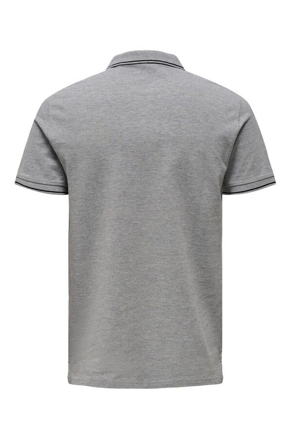 Only & Sons Short-sleeved polo shirt grey