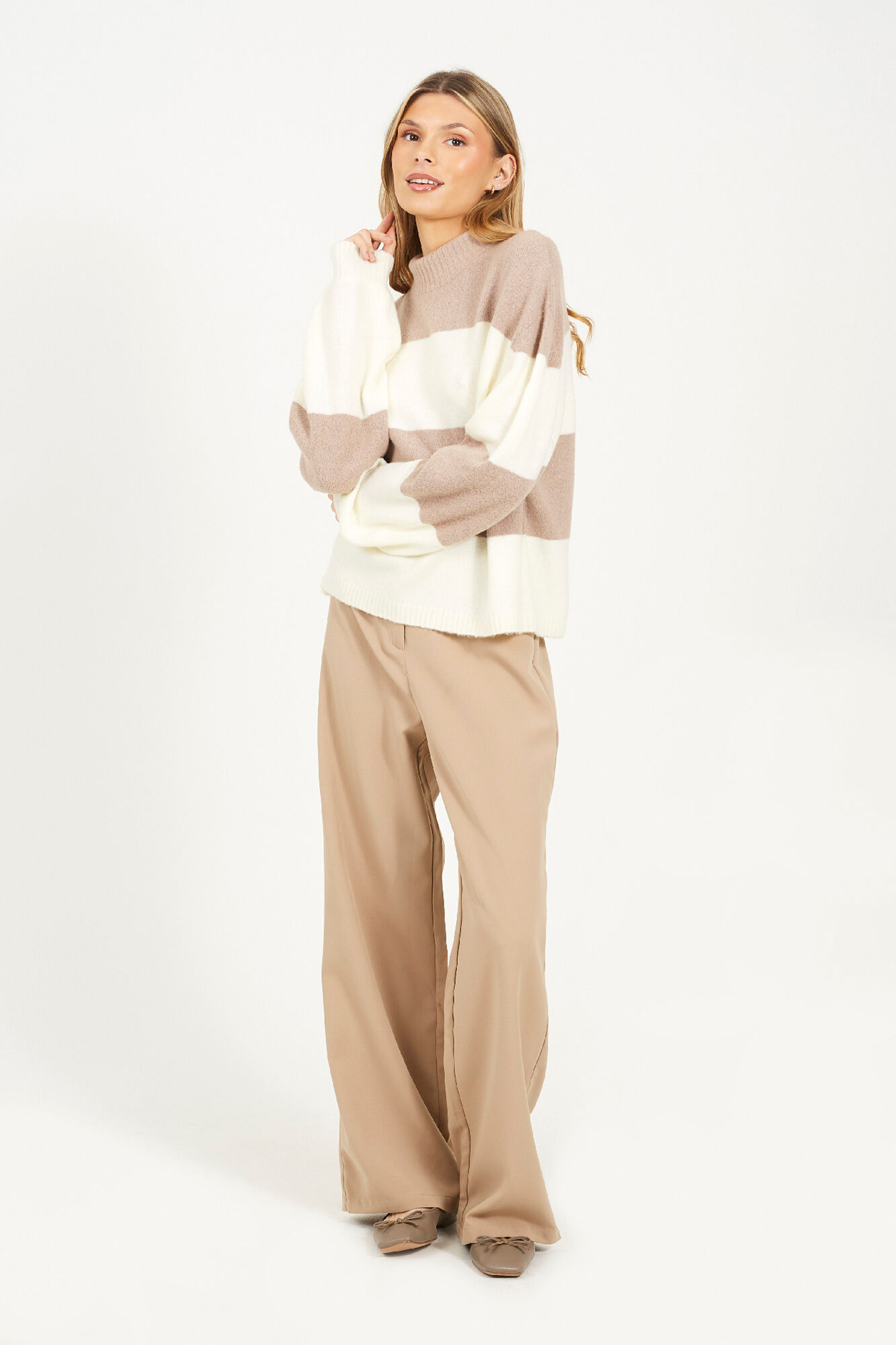 Brave Soul Camisola de malha riscas