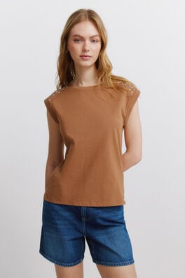 Camiseta manga doblada