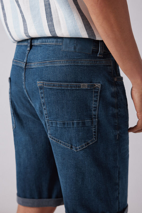 Springfield Bermuda-Jeans Slim Fit Dunkelblau mallow