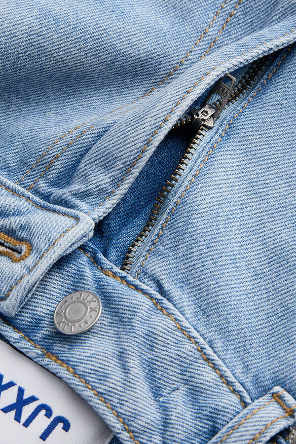 Jack & Jones Jeans cropped tiro alto lavado azul