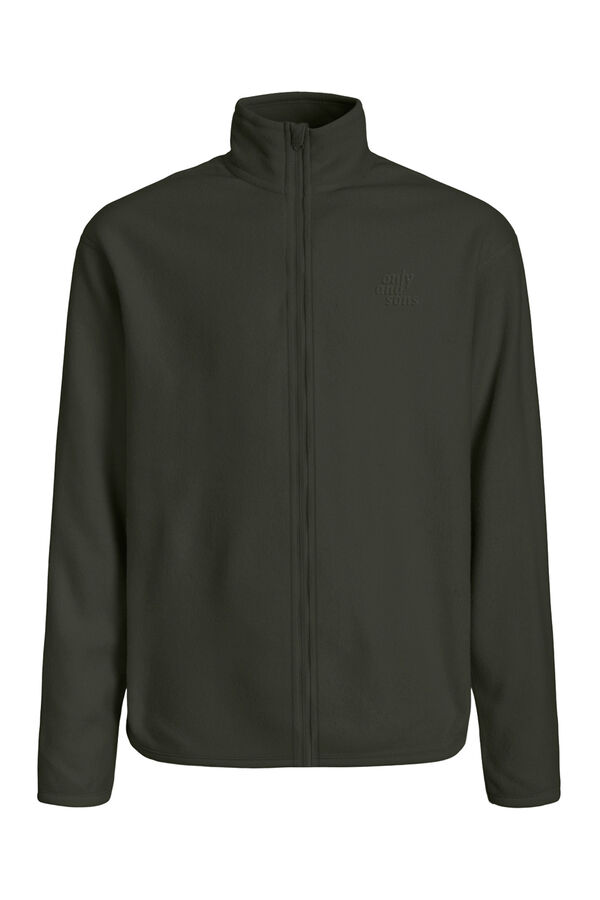 Only & Sons Junior Sudadera cremallera ni&ntilde;o verde