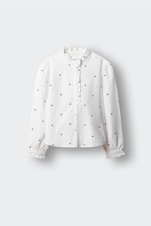Springfield Kids Girl's oxford blouse beige
