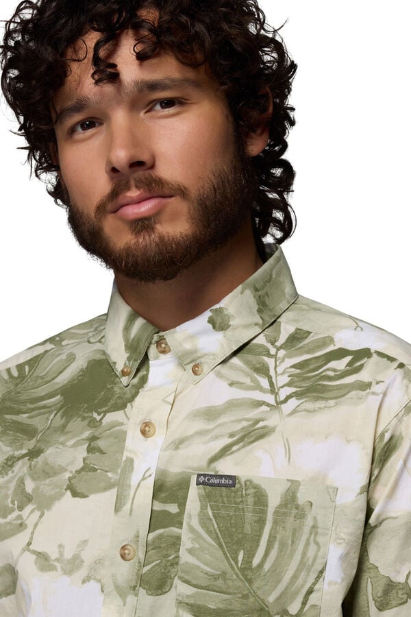 Columbia Printed short sleeve shirt beige