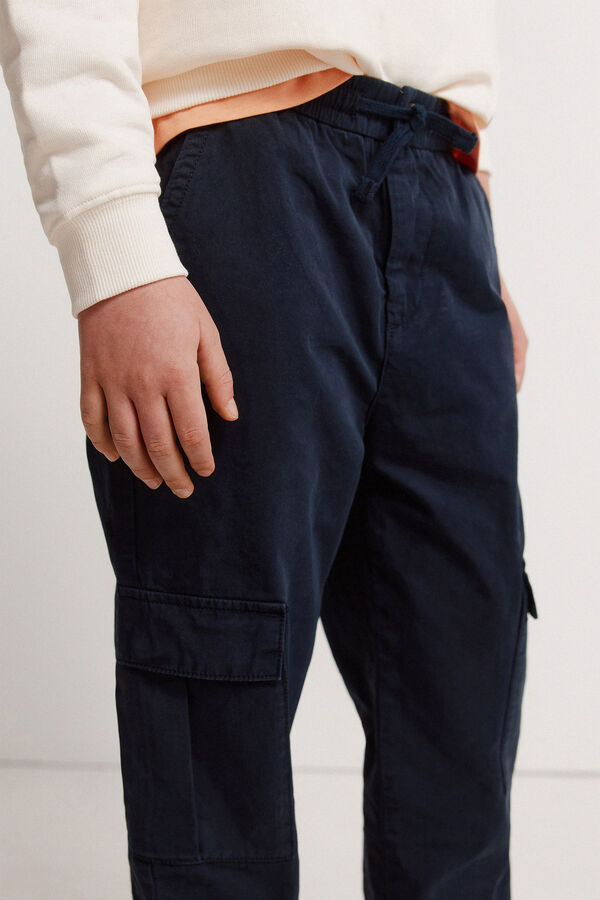 Springfield Kids Chino cargo ni&ntilde;o azul