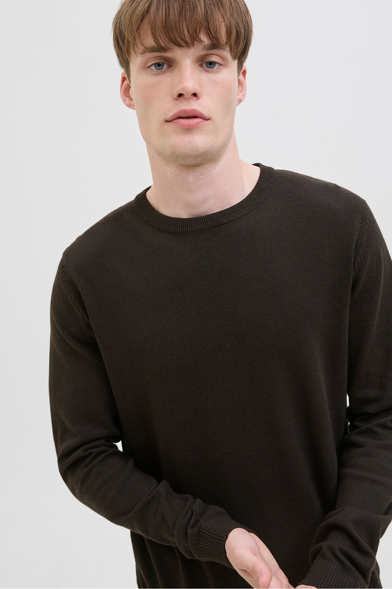 JJ REBEL su&eacute;ter b&aacute;sico de malha de manga comprida