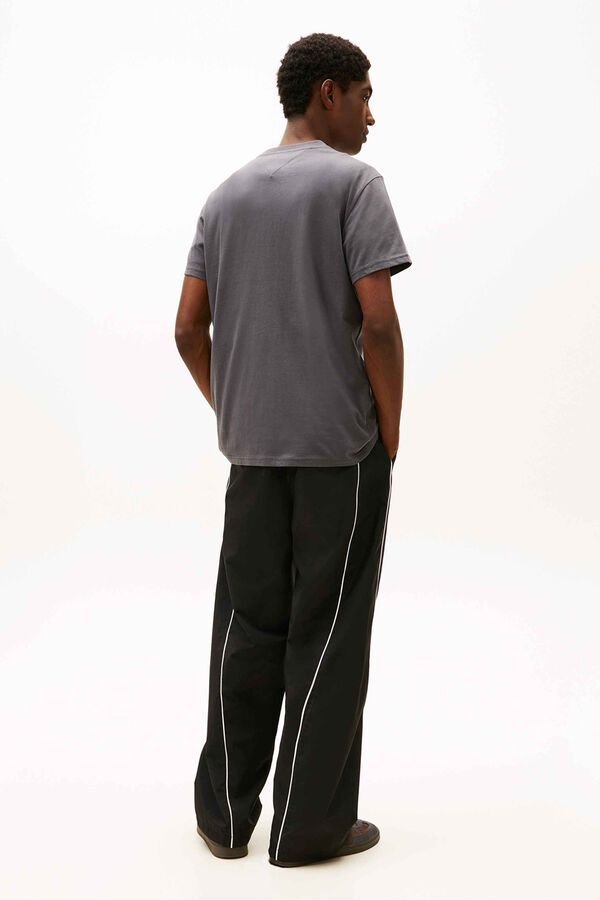 Tommy Jeans Camiseta slim de manga corta gris