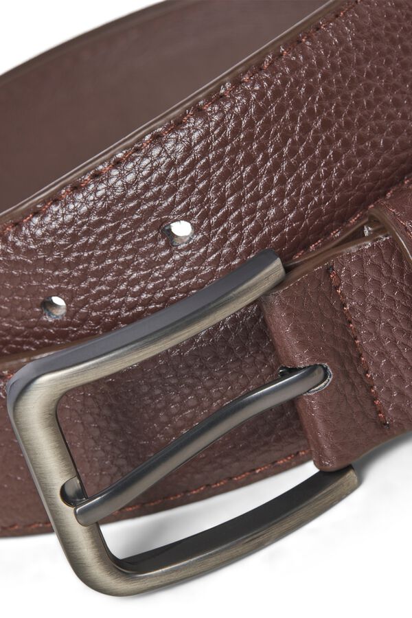 Jack & Jones Faux leather belt brown