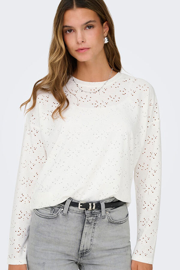 Only T-shirt with cutouts white