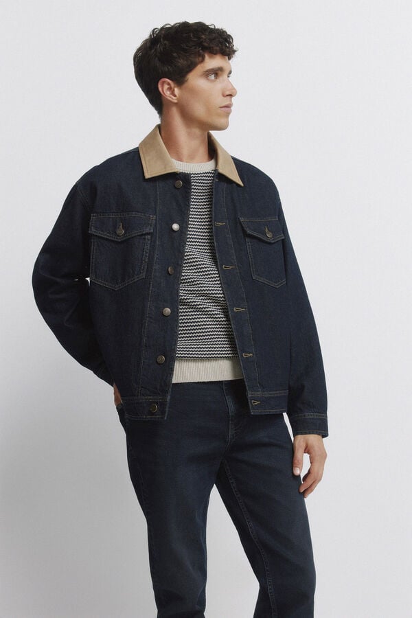 Springfield Very dark blue skinny fit jeans blue