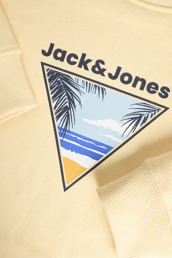 Jack & Jones Junior Sudadera cuello redondo amarillo