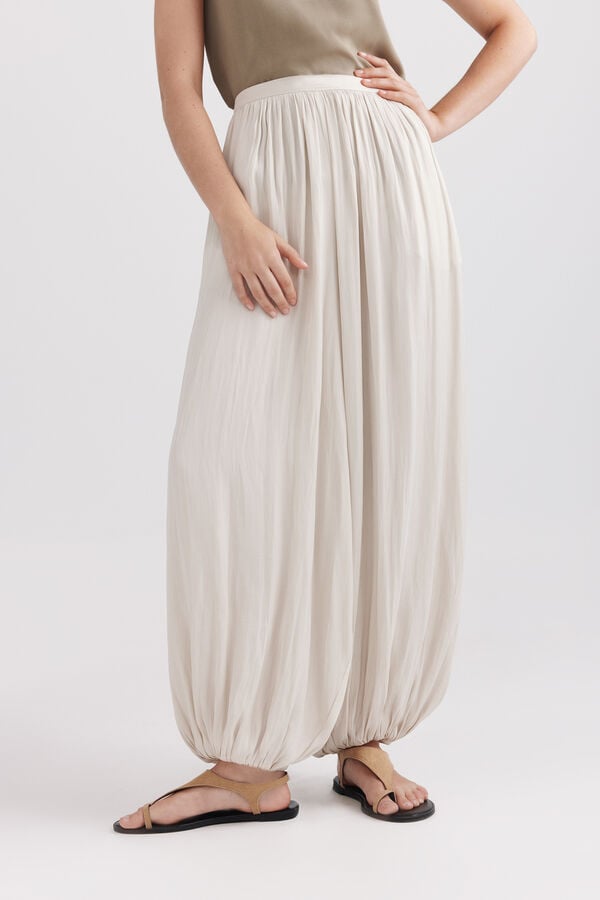 Springfield Fluid harem trousers beige