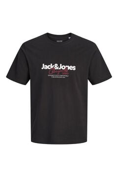 Jack & Jones Camiseta print frontal negro